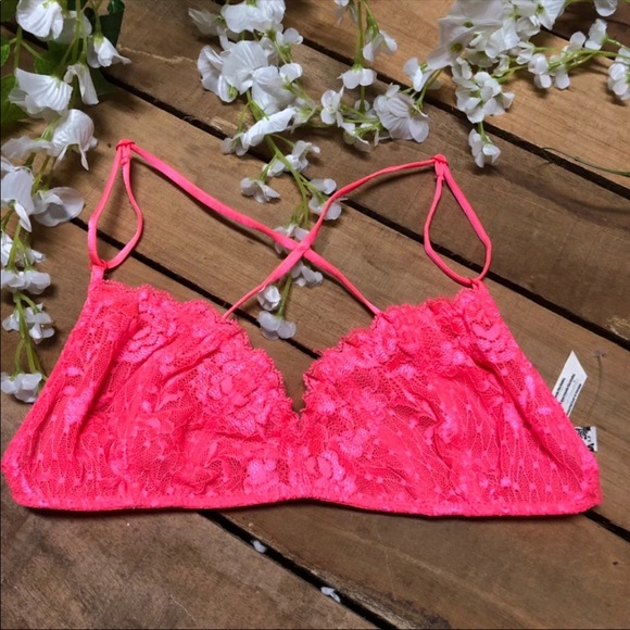 Free People Pink Lace Bralette - Picture 3 of 6